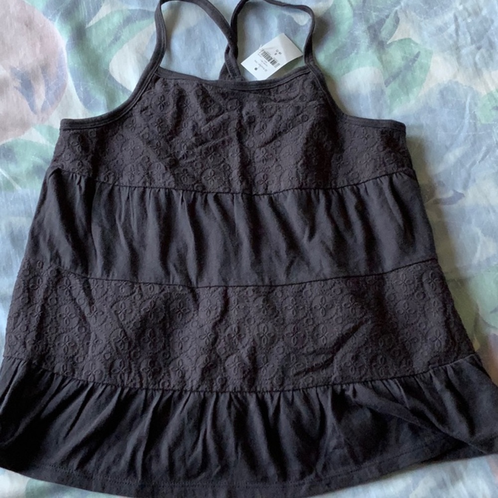 NWT Gap Kids girls gray tank top in size small 6-7